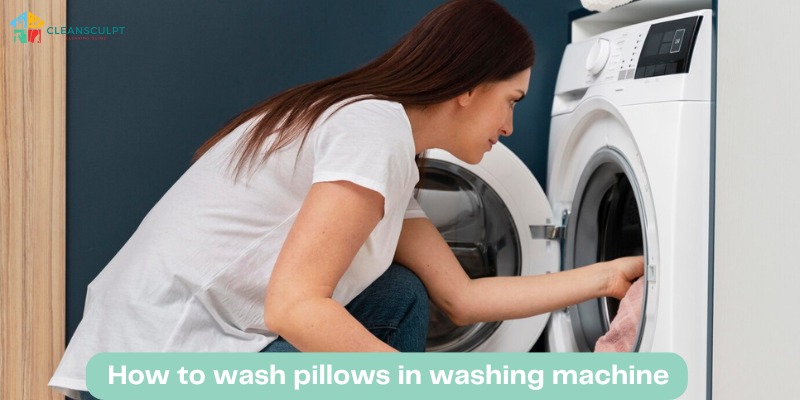 washing pillows in washing machine 