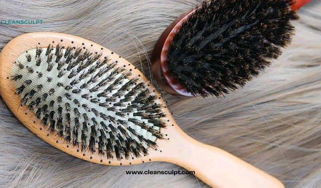 Clean Boar Bristle Brush